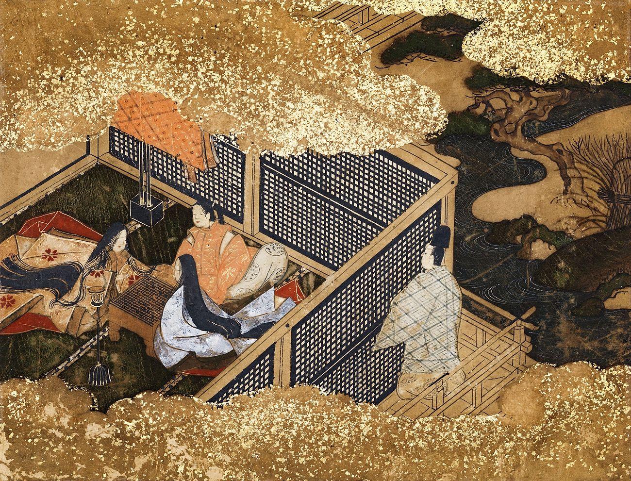 Japanese the tale of Genji oldest fiction book