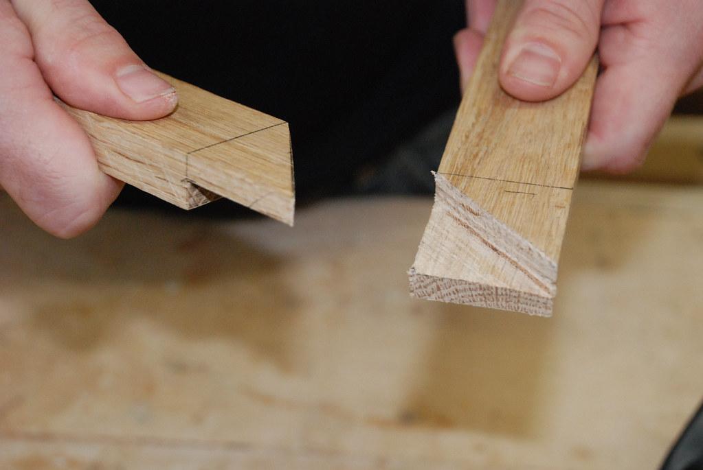Common woodworking frame and box joints