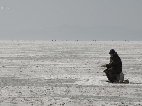 Ice Fishing in Vladivostok, Russia