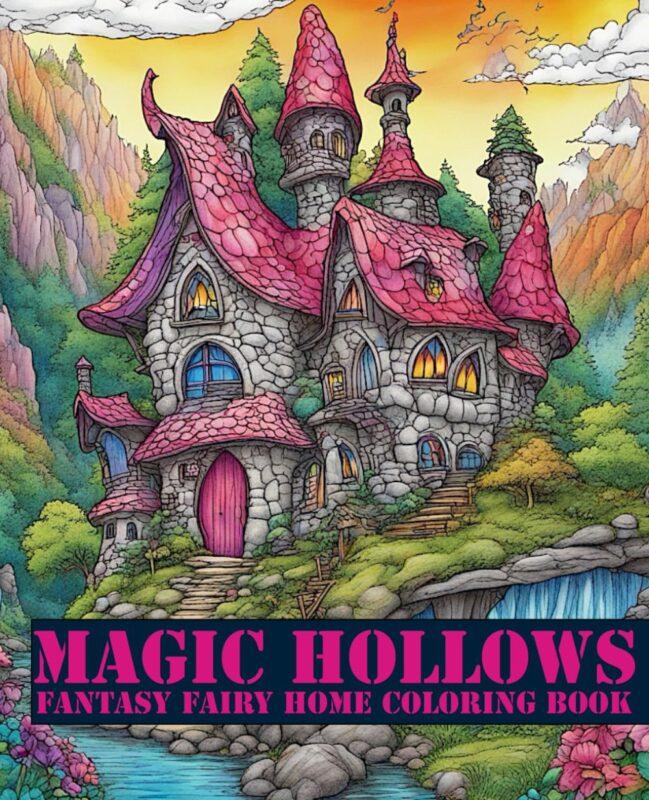 Magic Hollows: Fantasy Fairy Home Coloring Book