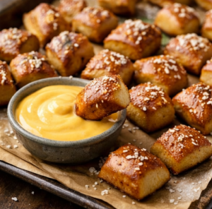 sourdough discard pretzel bites