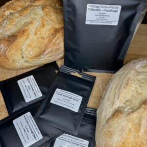 Heritage Fermentation Gift | 4 Sourdough & 4 Dairy Starters – Bread, Yogurt, Cheese, Sour Cream